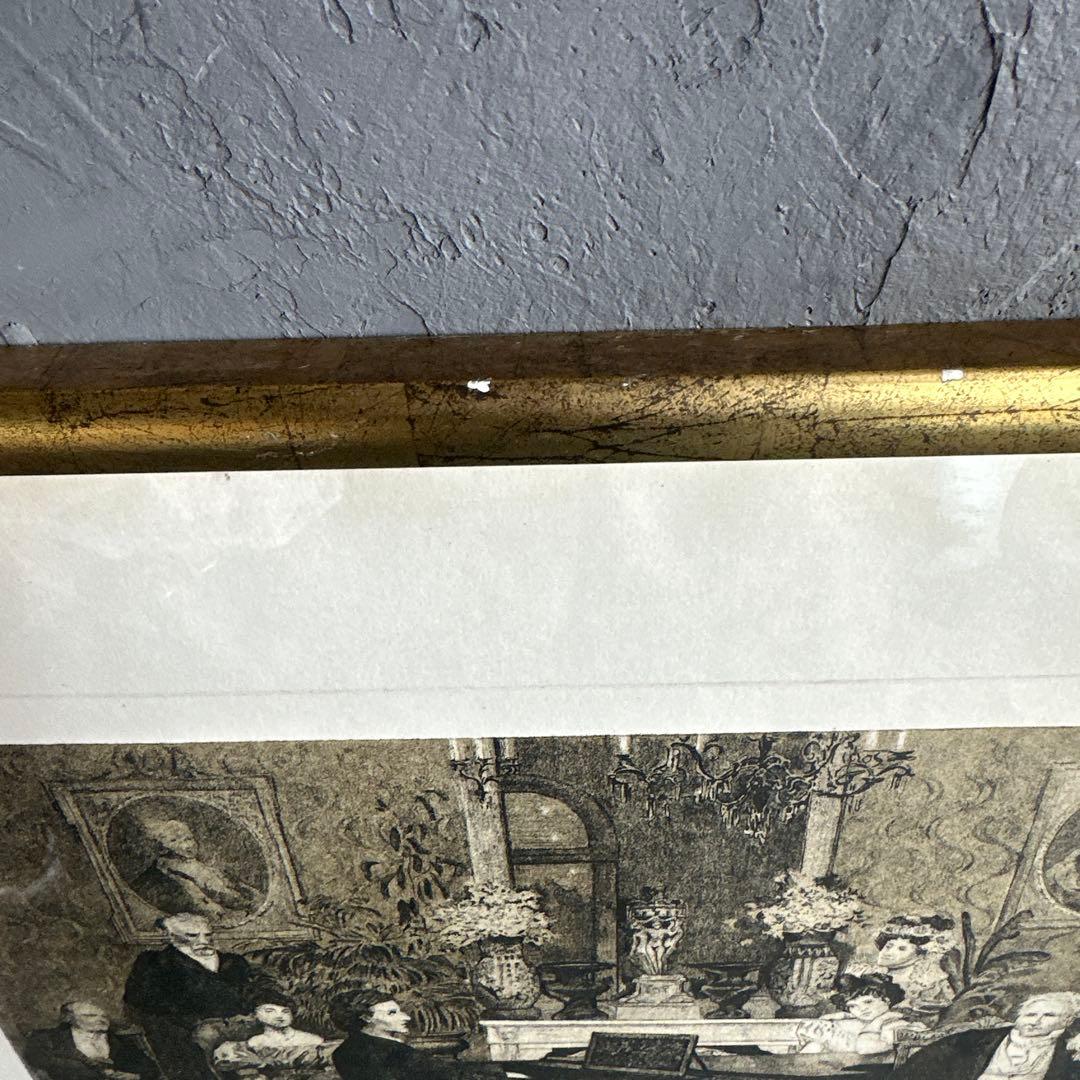 Harpist's Salon リトグラフ 金色フレーム付き - メルカリ