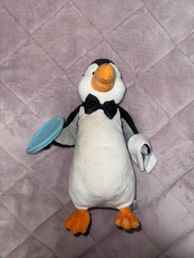 ディズニーランドパリ メリーポピンズ ペンギンウェイター ぬいぐるみ