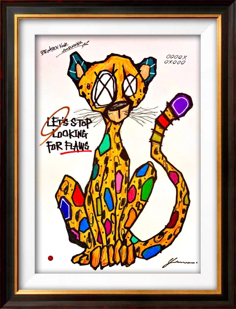 う*ん様 「 美しさが目覚めるとき 」｜絵画 原画 抽象画 絵 動物画 ドローイ