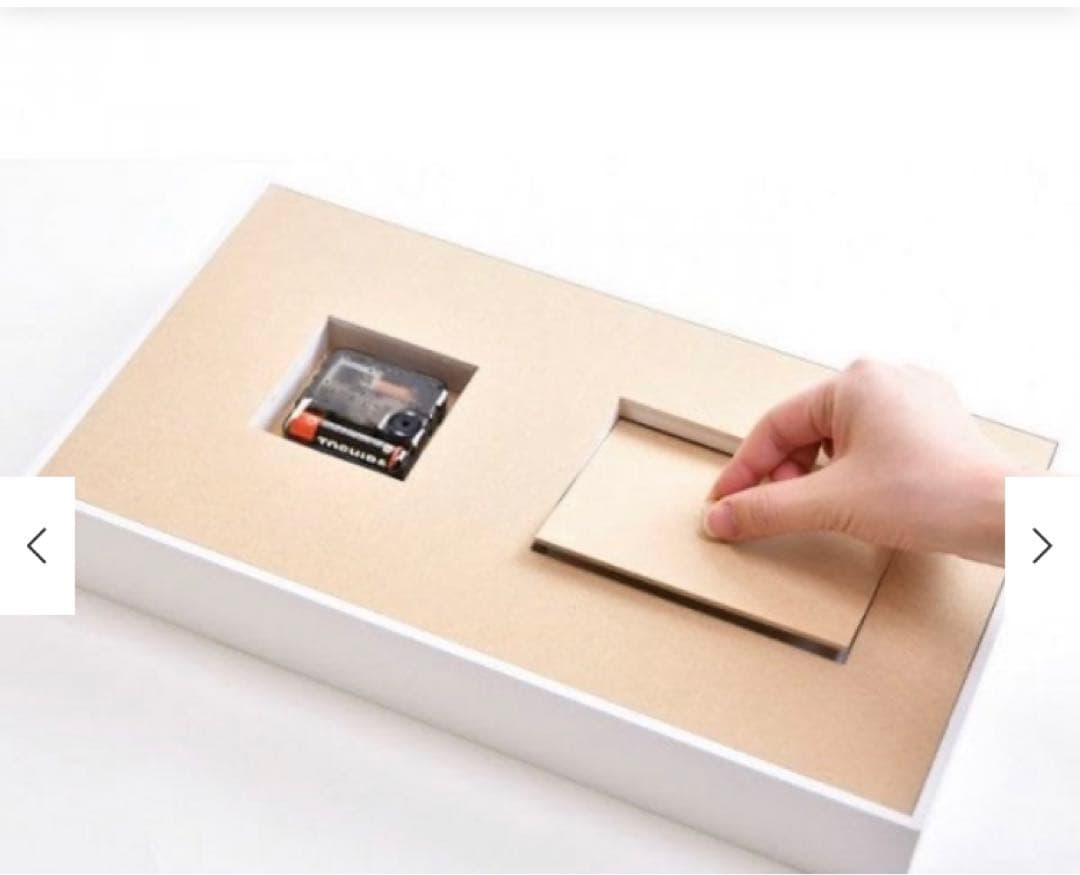 フラワーフォト付き時計