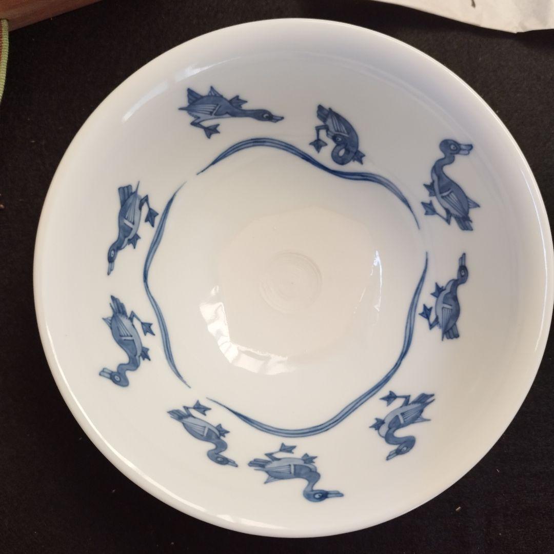 五代目 三浦竹泉 染付 水鳥絵 茶碗 共箱 茶道具 状態綺麗 - メルカリ