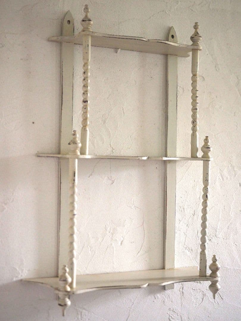フランス　アンティーク　ウォールシェルフ　棚　ブロカント　シャビー