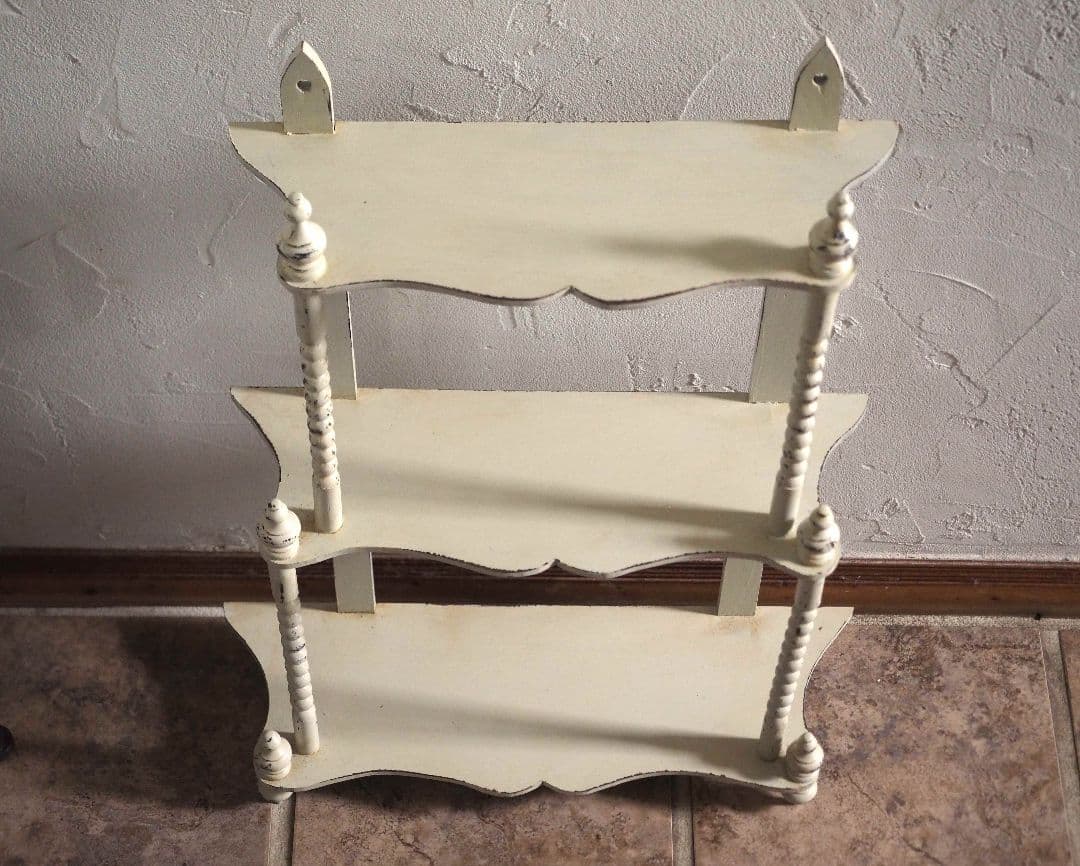 フランス　アンティーク　ウォールシェルフ　棚　ブロカント　シャビー