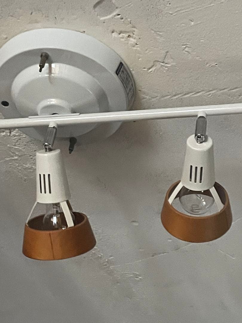 アートワークスタジオ0321 5連　照明　スポットライト　ホワイト＋木製カバー