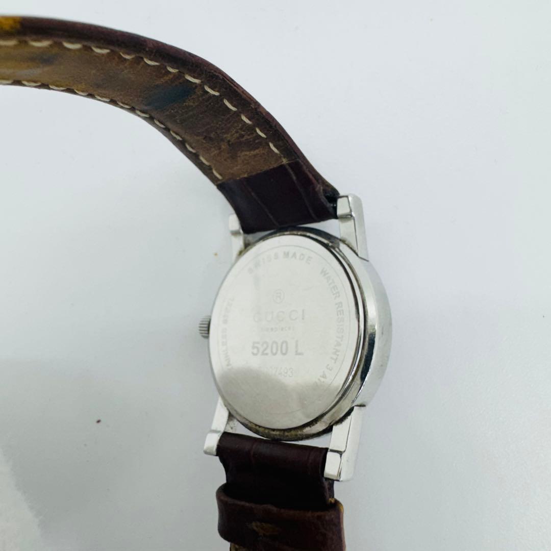 ✨GUCCI✨グッチ✨5200L✨ブラック文字盤✨クォーツ✨ヴィンテージ✨腕時計