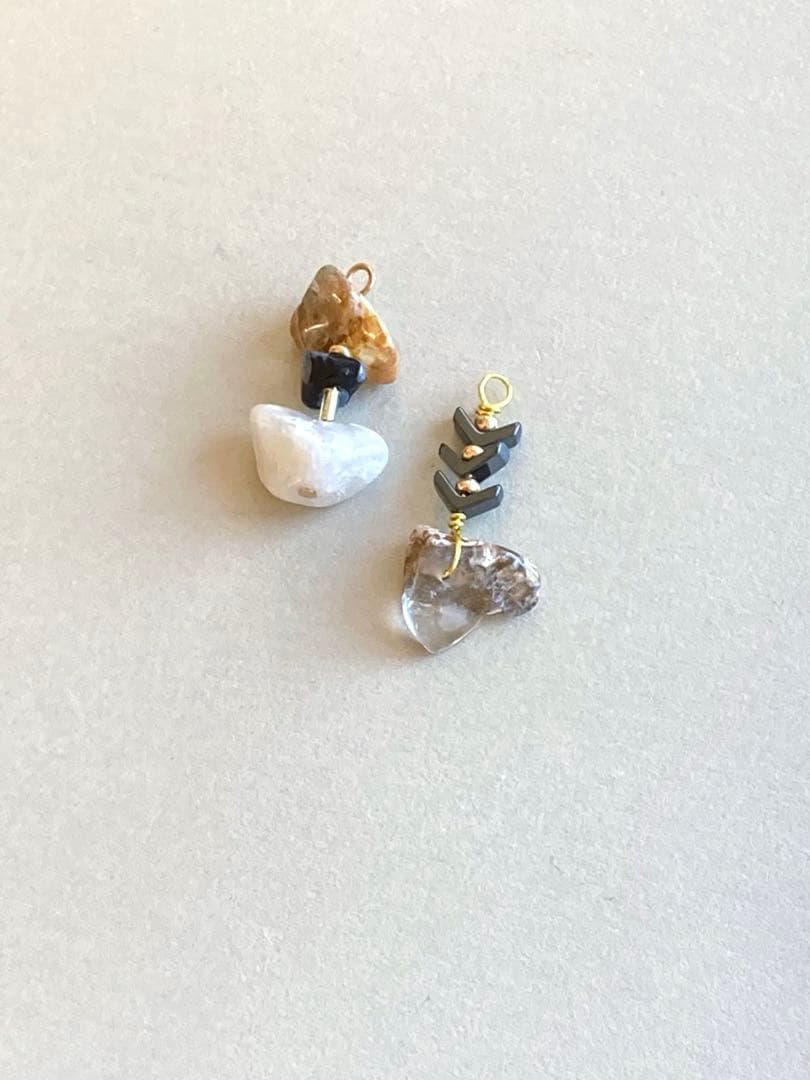 no.0484 ブロンズと針葉のシェブロン　一点物