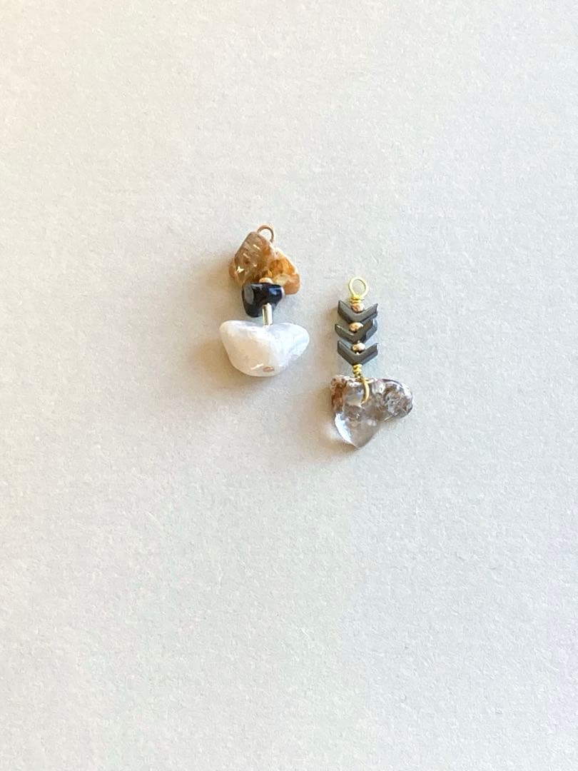 no.0484 ブロンズと針葉のシェブロン　一点物