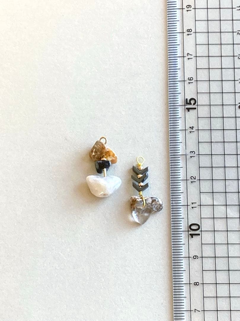 no.0484 ブロンズと針葉のシェブロン　一点物