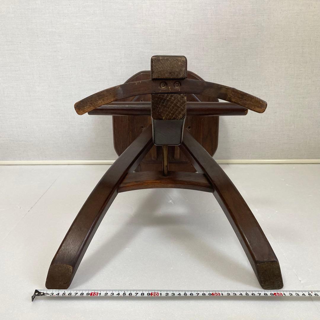 オランダ製 木製 スツール チェア 椅子 無垢材 レトロ ビンテージ