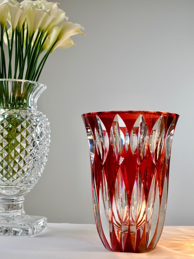 HERMES Saint Louis サンルイ 花瓶 ベース 23cm 希少