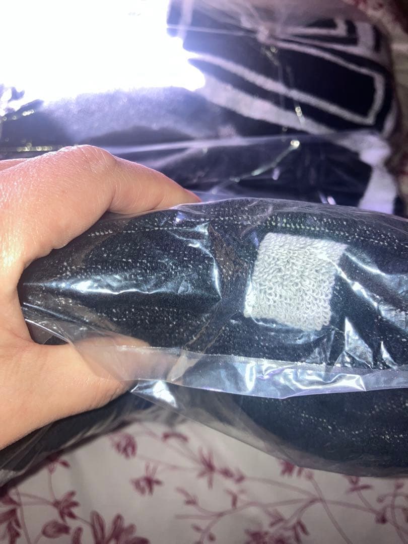 矢沢永吉 タオルケット パイル ストライプ ブラック/ホワイト 完売品