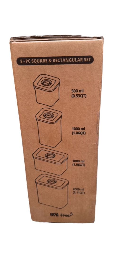 VAKUEN 真空密閉フードストレージコンテナ 4点セット