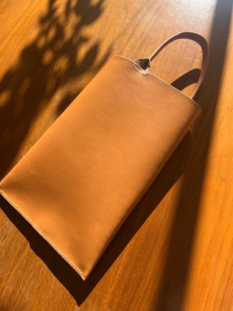 【レザーティッシュボックスカバー】イタリアンレザー ヘッドレスト装着可 キャメル