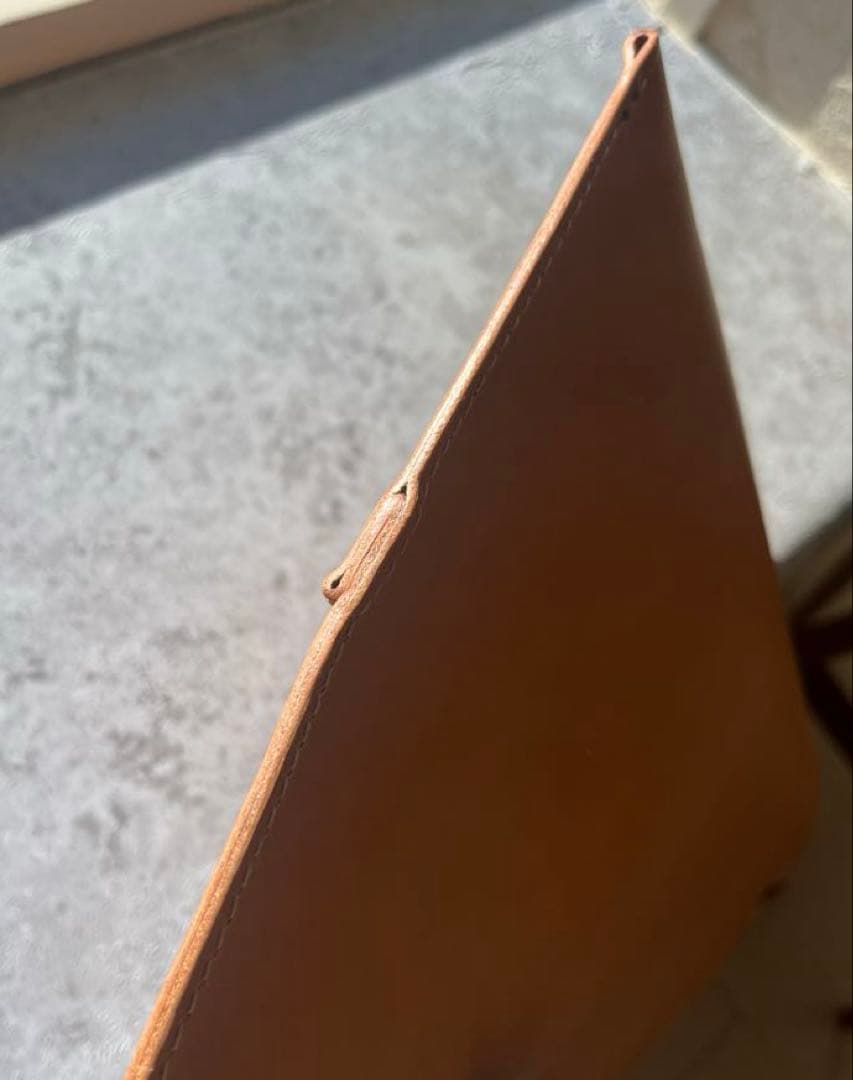 【レザーティッシュボックスカバー】イタリアンレザー ヘッドレスト装着可 キャメル