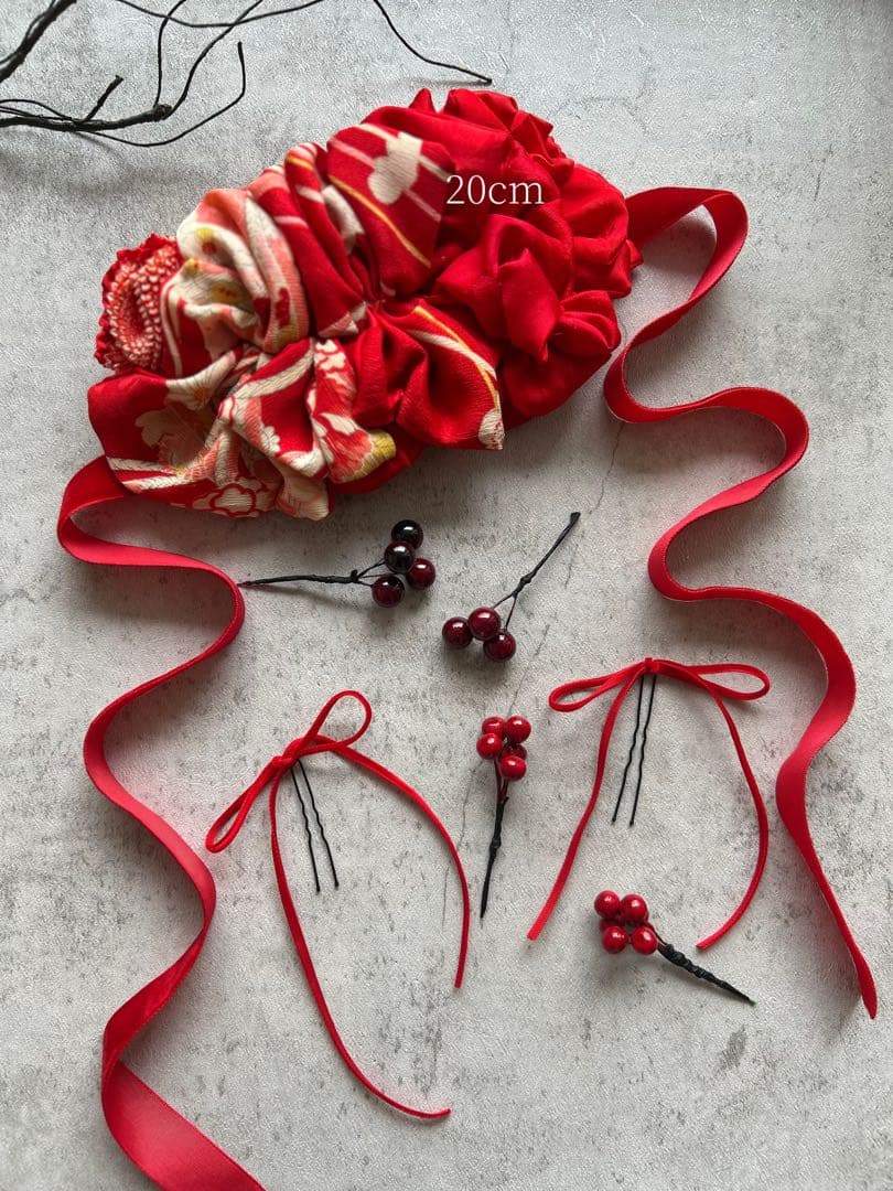 ゆ*う様 七五三　七五三髪飾り　ヘッドドレス　着物髪飾り　リメイク髪飾り　018