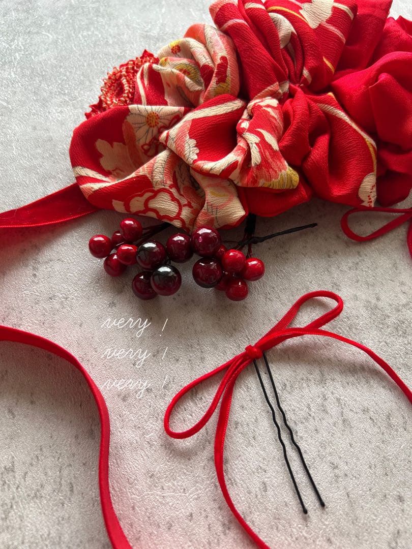 ゆ*う様 七五三　七五三髪飾り　ヘッドドレス　着物髪飾り　リメイク髪飾り　018