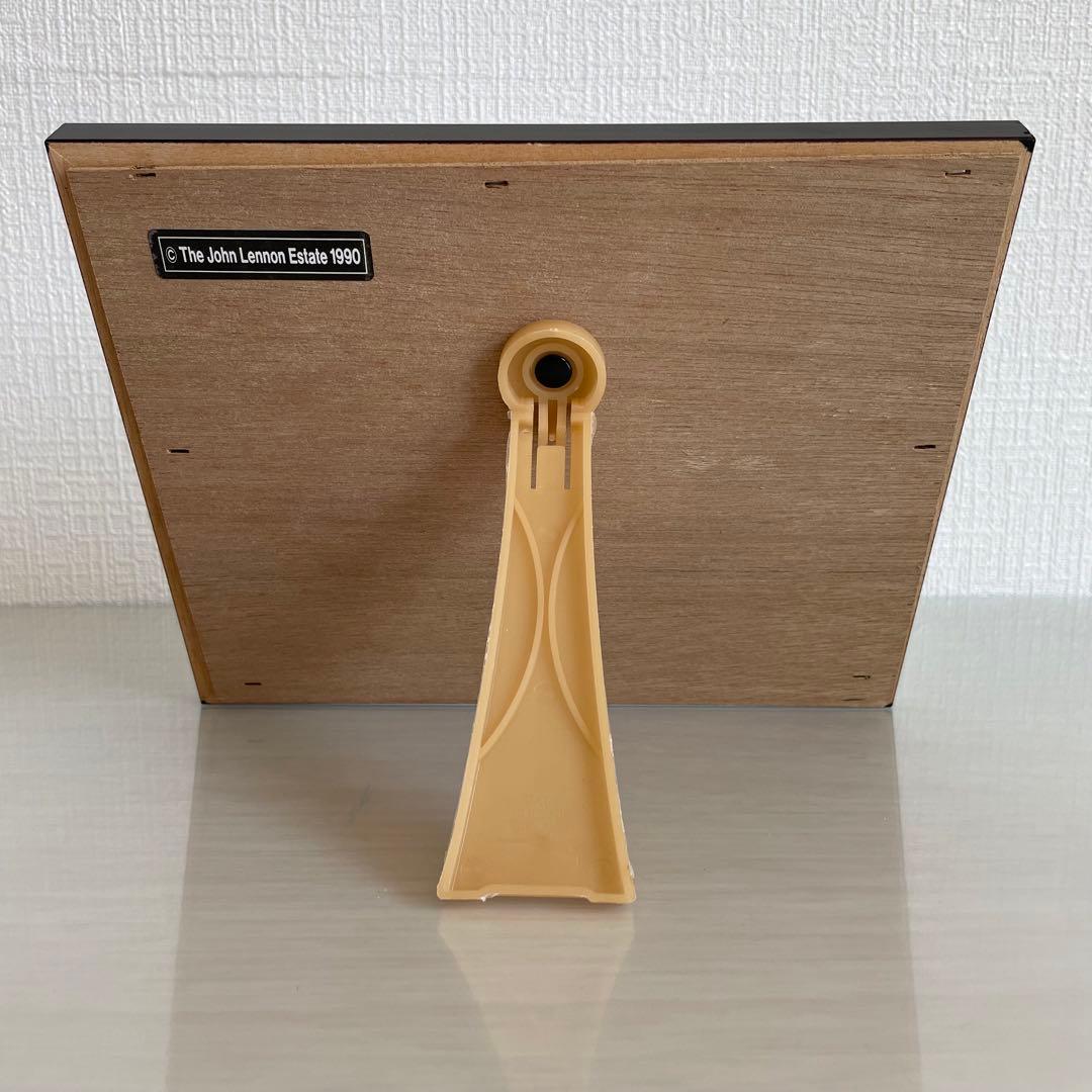 ジョンレノン オノヨーコ 人物画 イラスト 白磁板 フレームスタンド