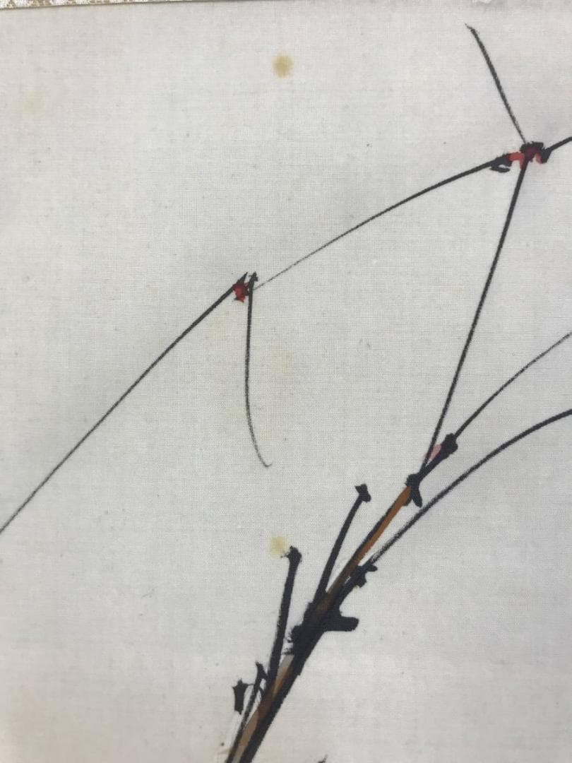 真作】佐野五風/南天の図/横物/清水公照極め箱/掛軸/