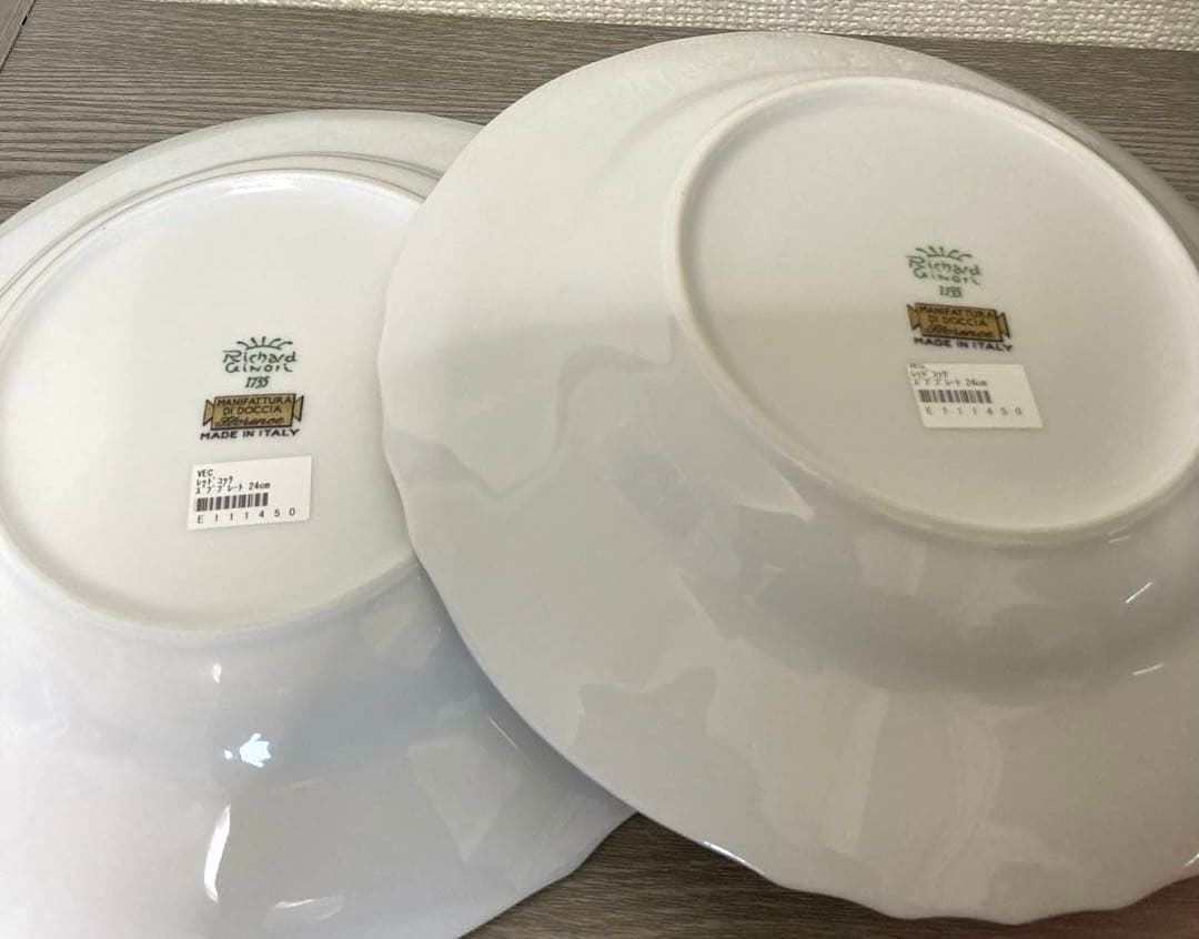 リチャードジノリ　レッドコック　スーププレート2点