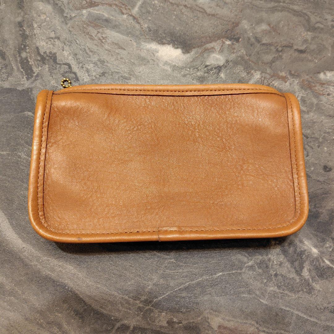 COACH レザー ポーチ ブラウン