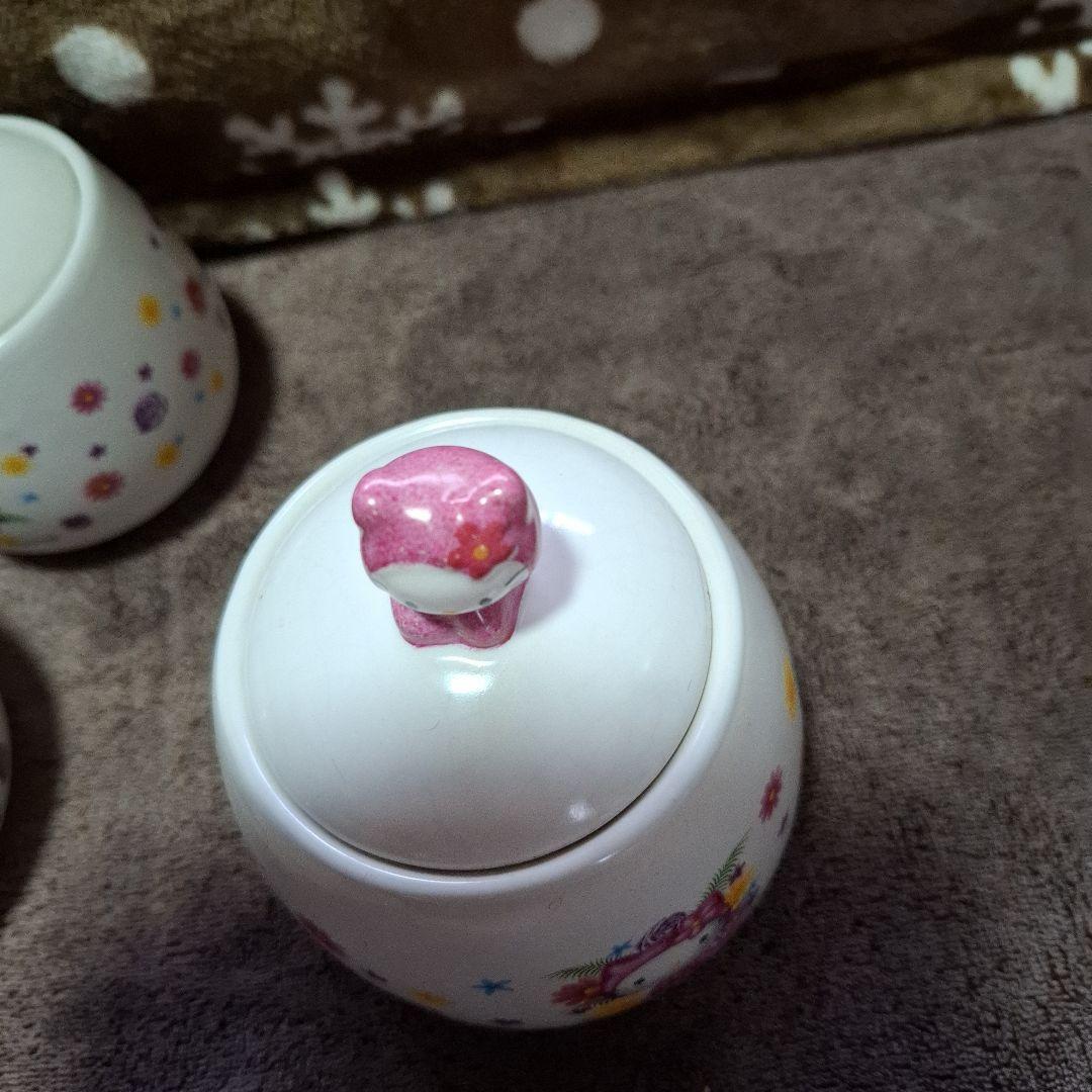 平成レトロ浜崎あゆみハローキティ ティーセット 陶器 - マグカップ