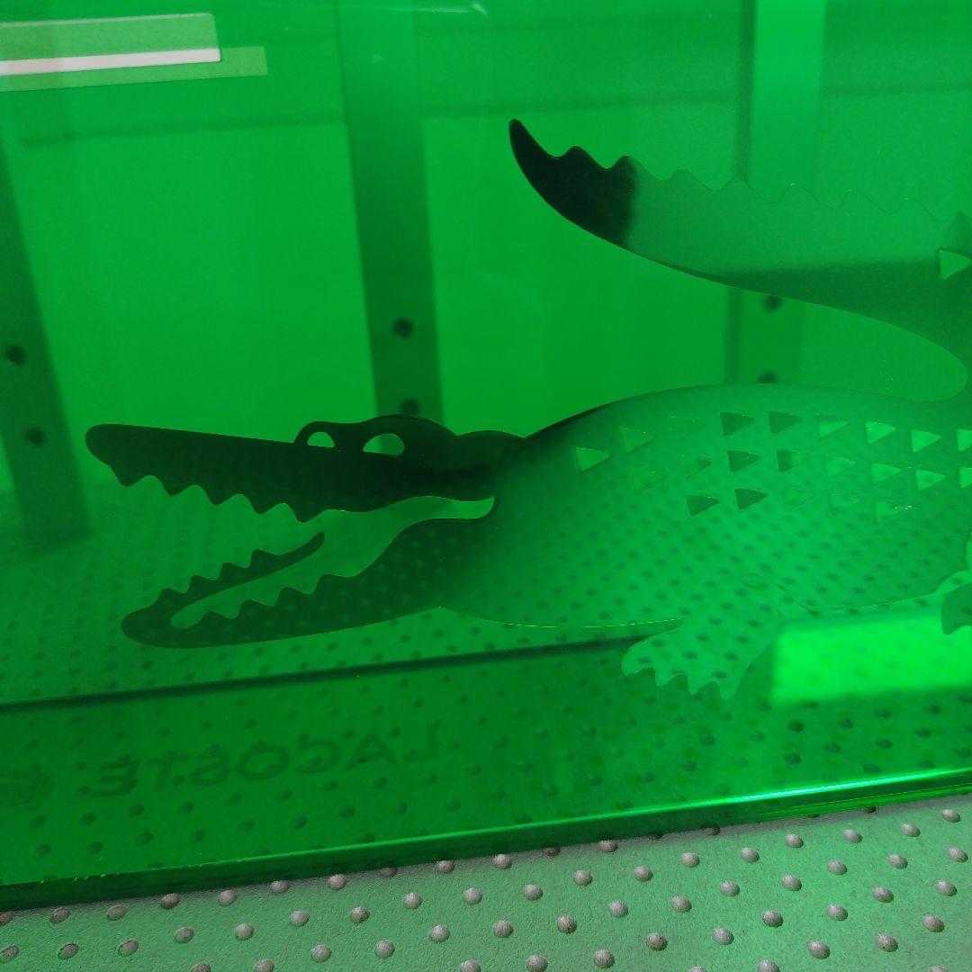 【非売品】かなりレア！LACOSTE 店舗販促用 什器 グリーンアクリルBox