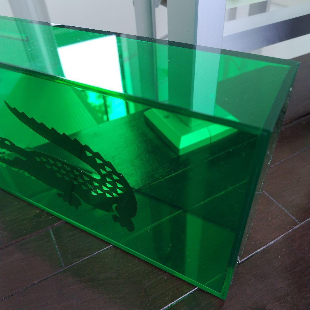 【非売品】かなりレア！LACOSTE 店舗販促用 什器 グリーンアクリルBox