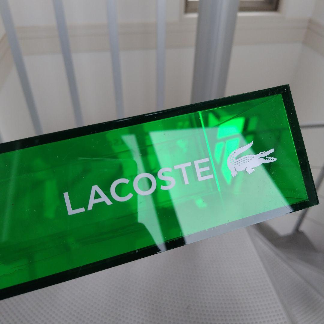 【非売品】かなりレア！LACOSTE 店舗販促用 什器 グリーンアクリルBox