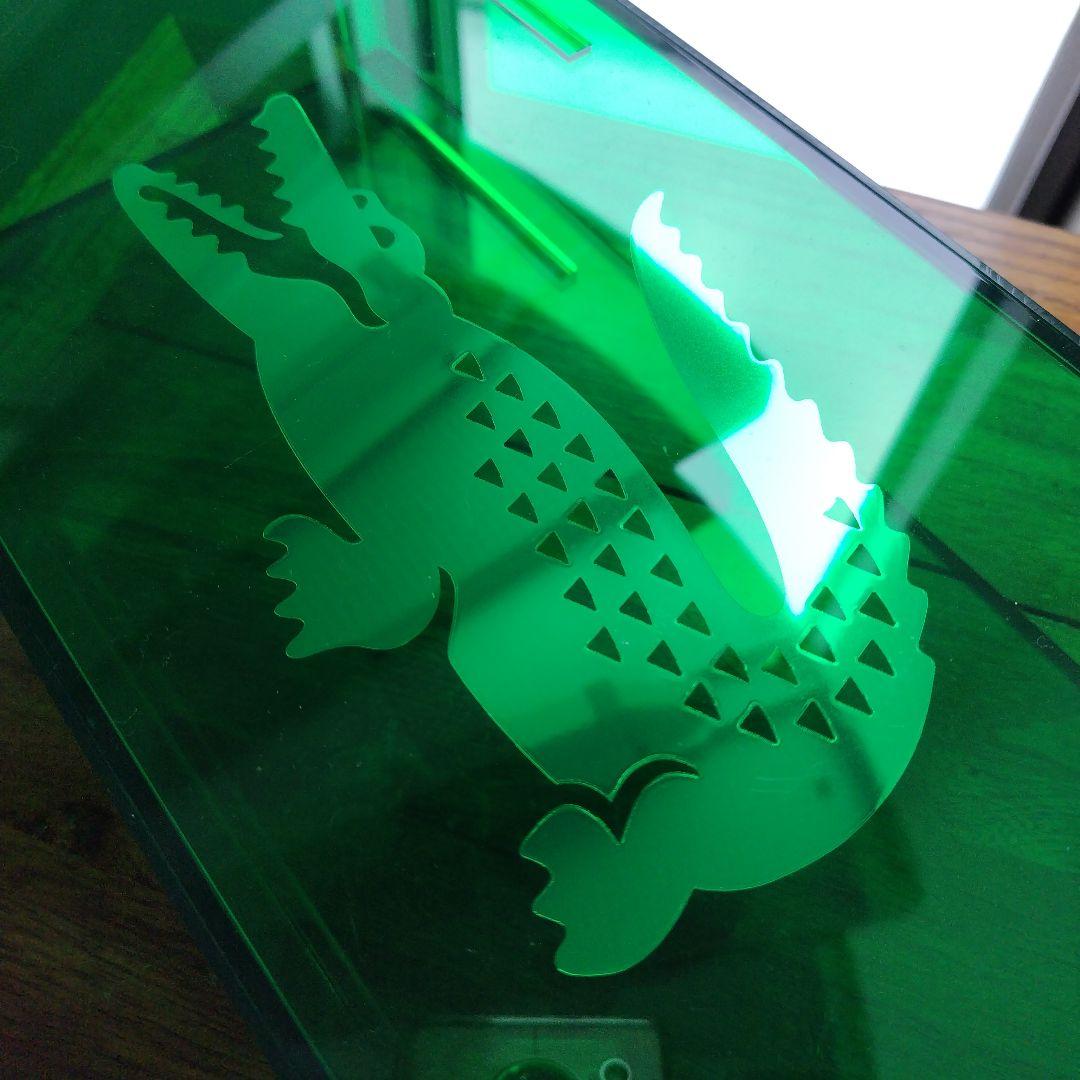 【非売品】かなりレア！LACOSTE 店舗販促用 什器 グリーンアクリルBox