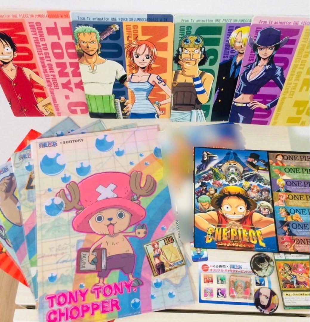 ONE PIECE】ワンピースグッズ まとめ売り ジャンボシールダス カード等