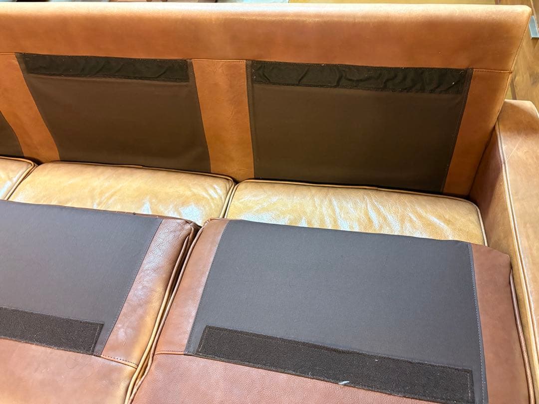 イールドELDブラウンヴィンテージレザー 3人掛けソファアクメファニチャーPFS