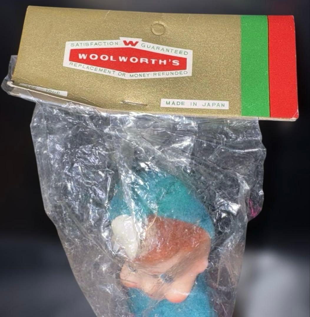 1960年代ヴィンテージクリスマスエルフ人形ニーハガーエルフで約20cm