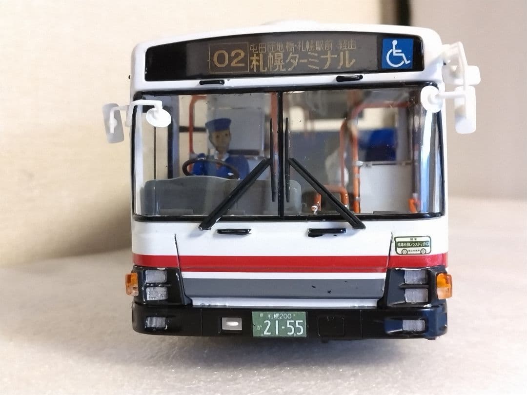 1/32 北海道中央バス(いすゞエルガ)素人組立品 - メルカリ