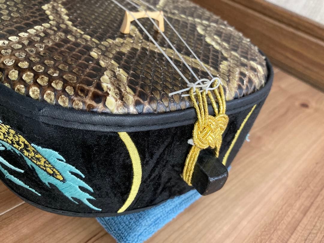 登り竜ティーガ】沖縄三線✨本革強化張り✨訳あり