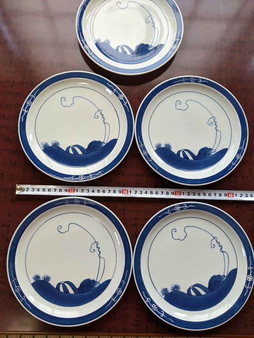 伊万里鍋島焼魯山窯の皿　5枚