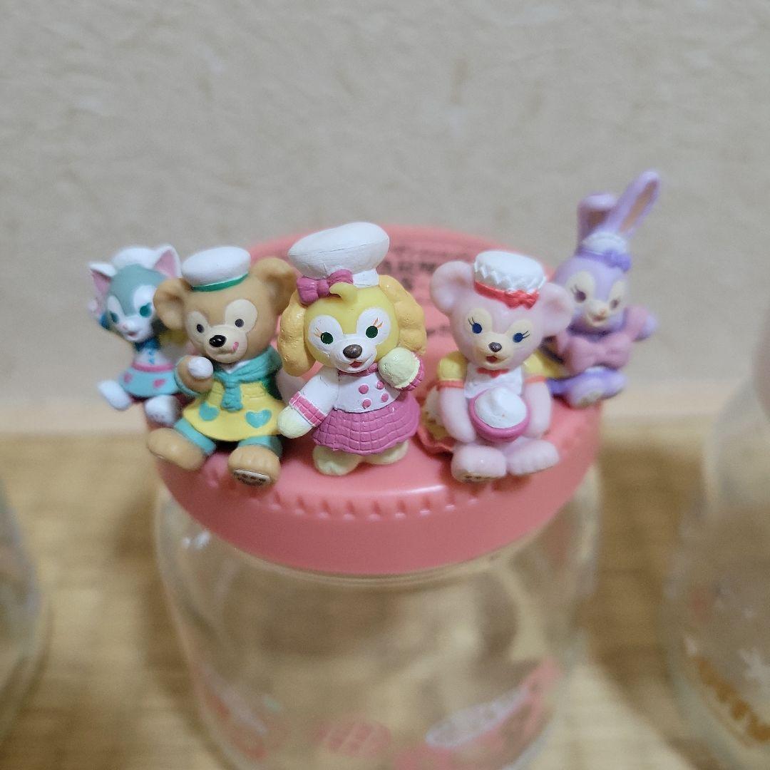 TDS ダッフィー＆フレンズ フィギュア付きガラス瓶(キャニスター)まとめ売り