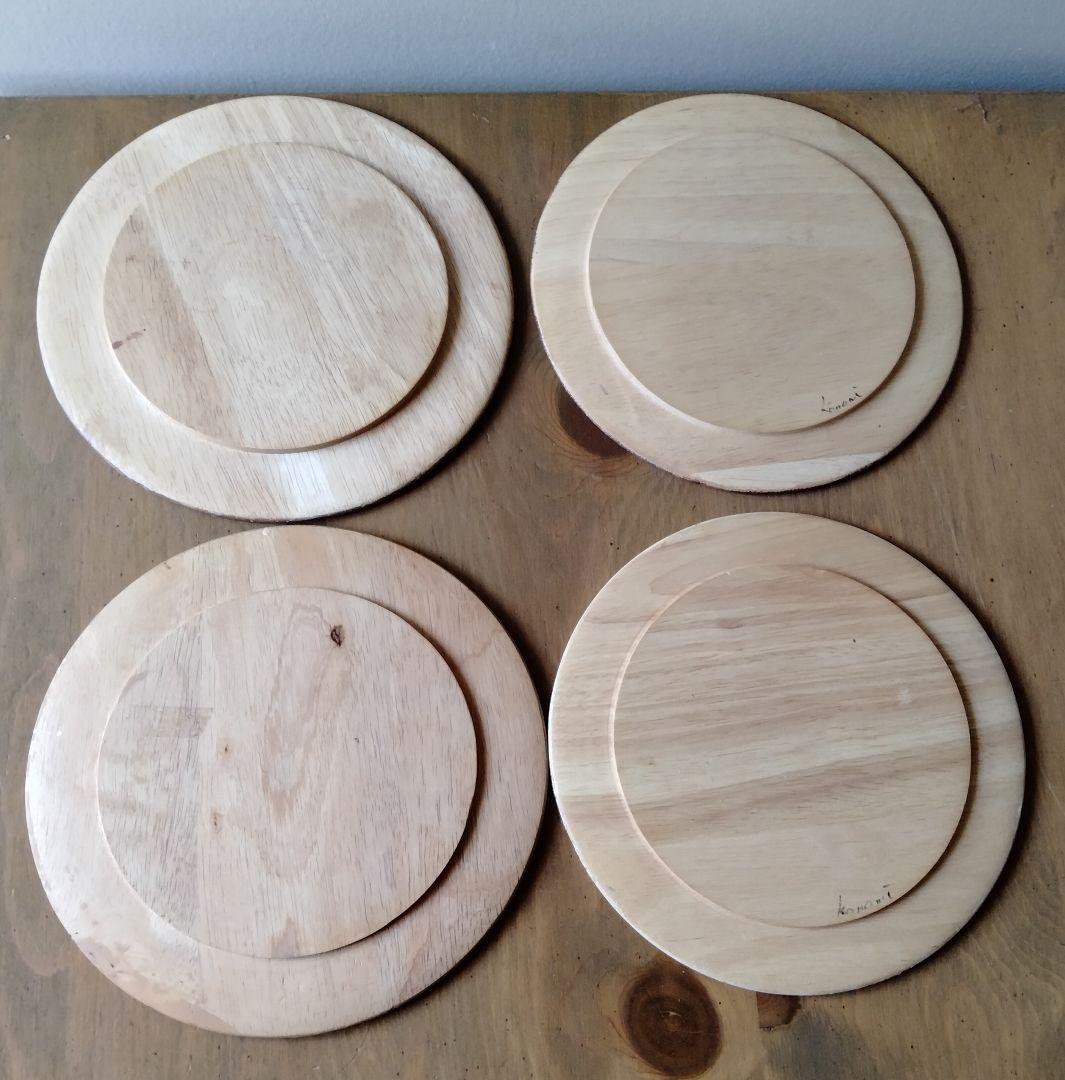 【手描き】　お皿　4枚セット　オリジナル　トールペイント