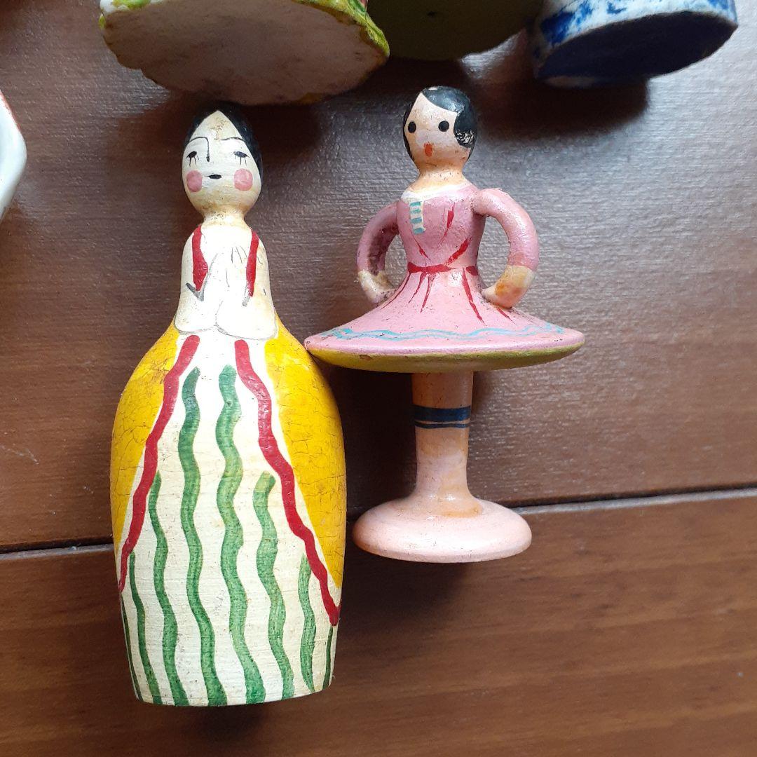 おままごと　お茶道具　射的人形　夢路　ミニチュア　アンティーク　昭和レトロ　雑貨