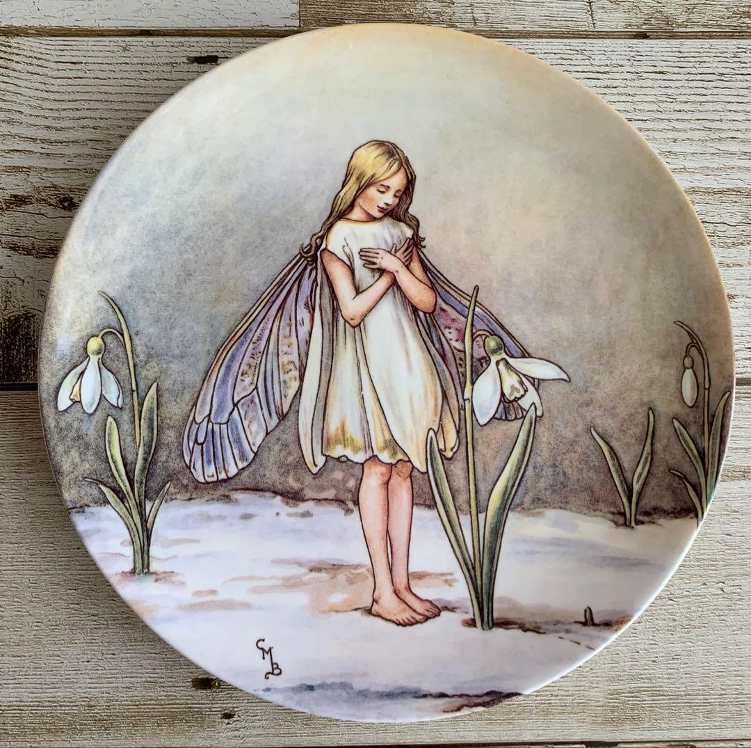 フラワーフェアリーズ スノードロップの妖精 飾り皿 プレート ウェッジ