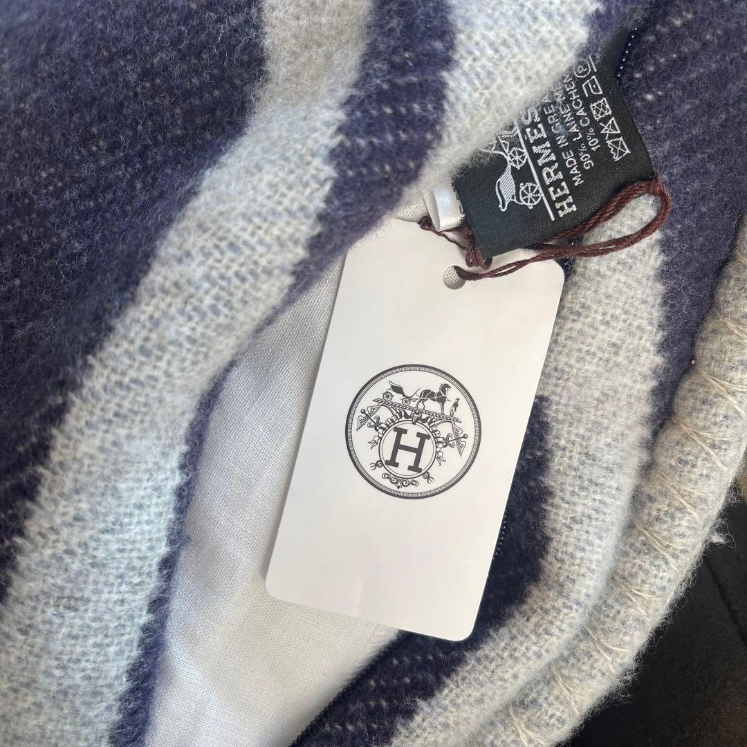 エルメス　ウール　カシミア　ブリッドドゥガラ　クッション　インテリア