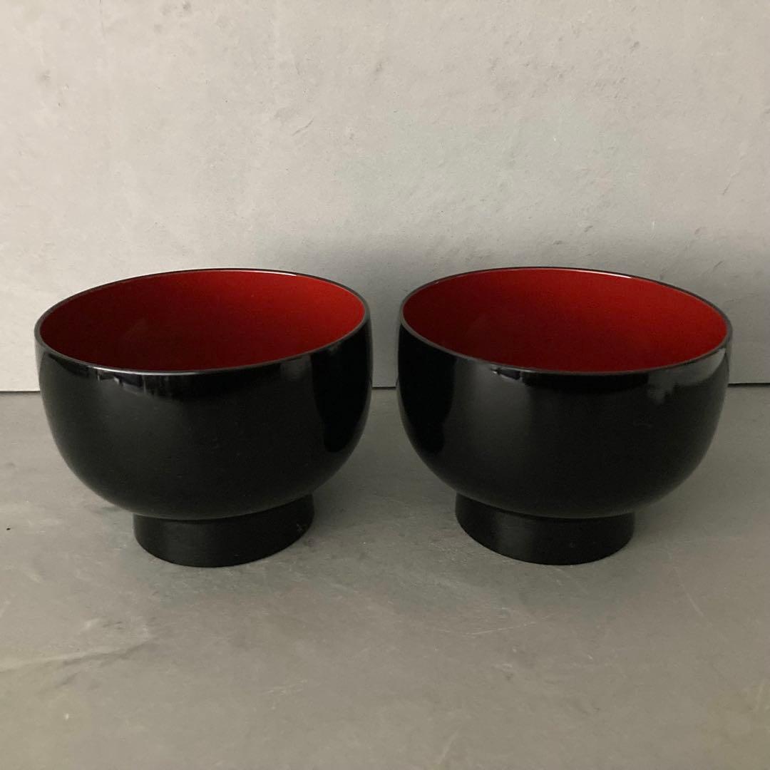 合鹿椀 梅型盆 箸 2客セット