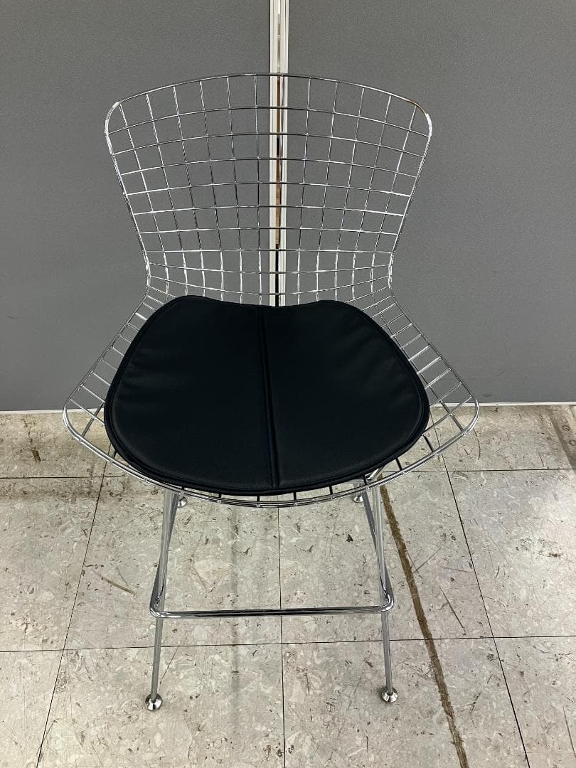 ハイチェア N plus リプロダクト ハリー・ベルトイア シルバー②