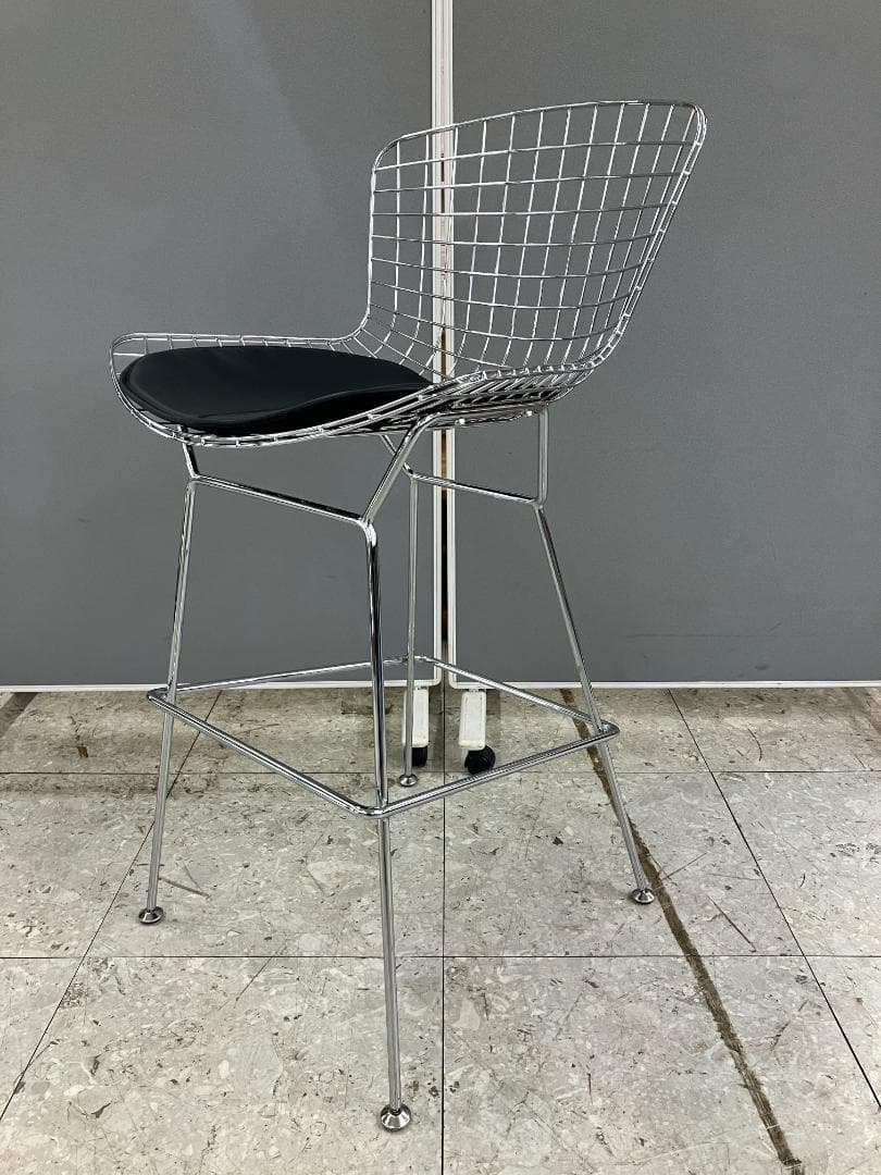 ハイチェア N plus リプロダクト ハリー・ベルトイア シルバー②