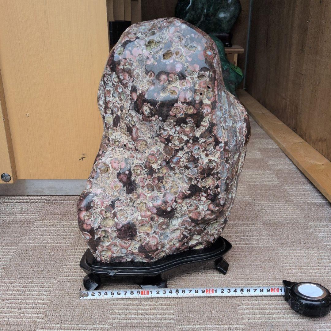 新潟産　梅花石　13キロ　鑑賞石　石 置物　オブジェ　インテリア