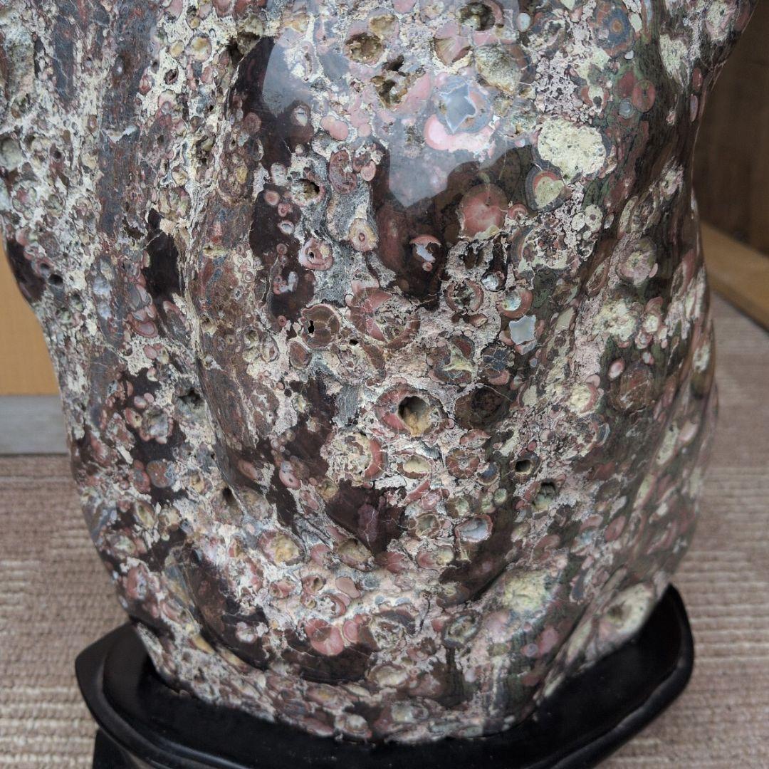 新潟産　梅花石　13キロ　鑑賞石　石 置物　オブジェ　インテリア