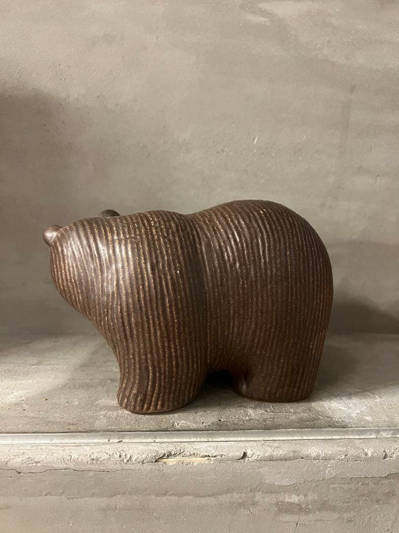 リサラーソン　熊 置物（ミディアム）