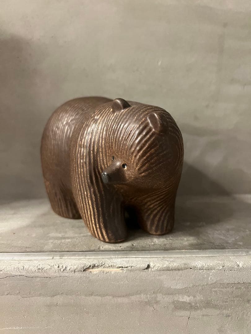 リサラーソン　熊 置物（ミディアム）