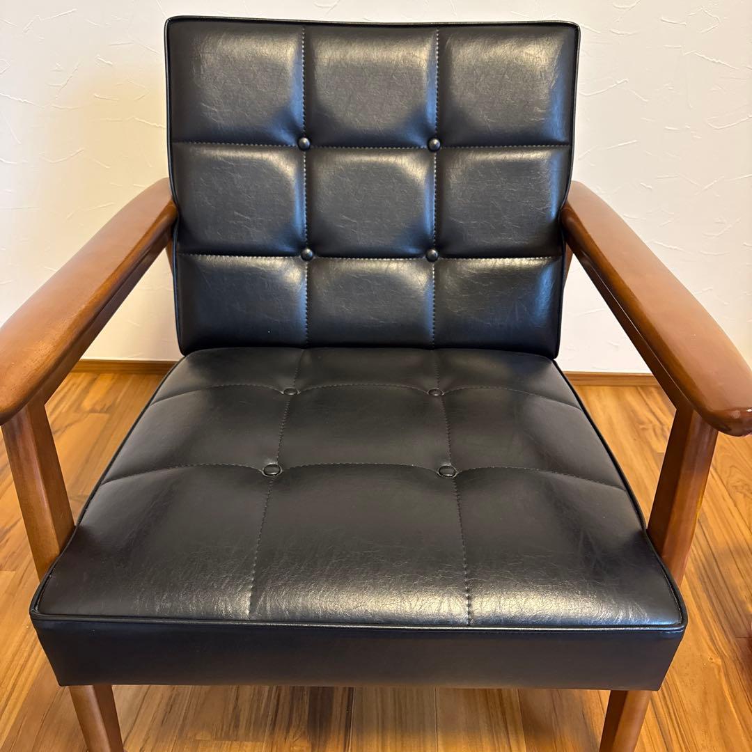 カリモク60 Kチェア 1シーター　スタンダードブラック【美品】