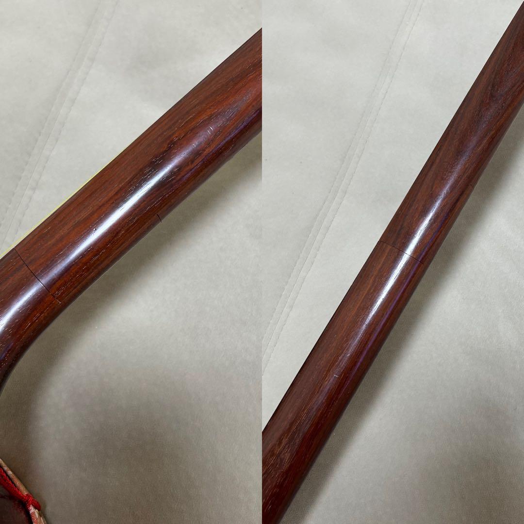 長唄三味線 細棹 本皮 皮破れなし 木製スタンド 長袋、胴袋付き - メルカリ