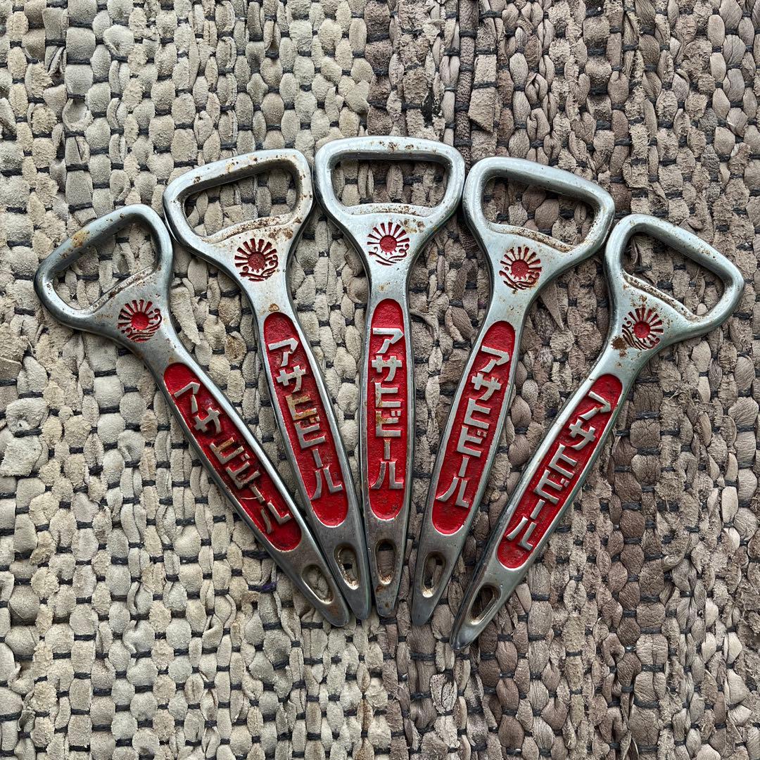 19㎝！特大・王冠抜き 栓抜き アサヒビール 三ツ矢サイダー 昭和